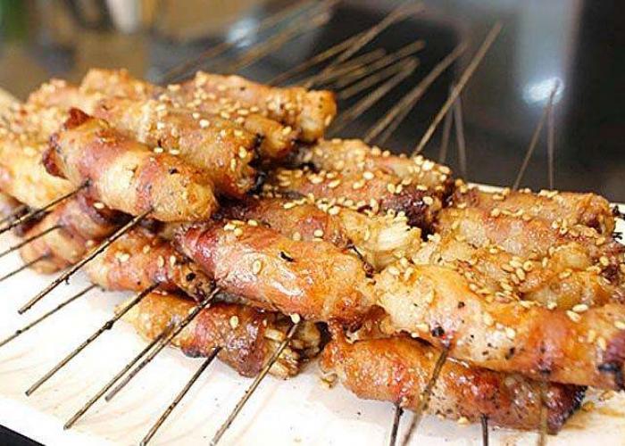 碳烤五花肉金针菇